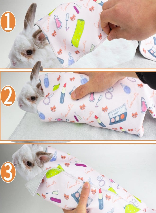 OOXYG 21.6'' Grooming Wrap for Rabbit, Rabbit Wrap for Grooming Cutting Nails, Soft Rabbit Restraint for Nail Clipping Rabbit Swaddle Wrap for Nail Trimming Anti-Scratch Anti-Escape Pet Tool Wrap - Image 4